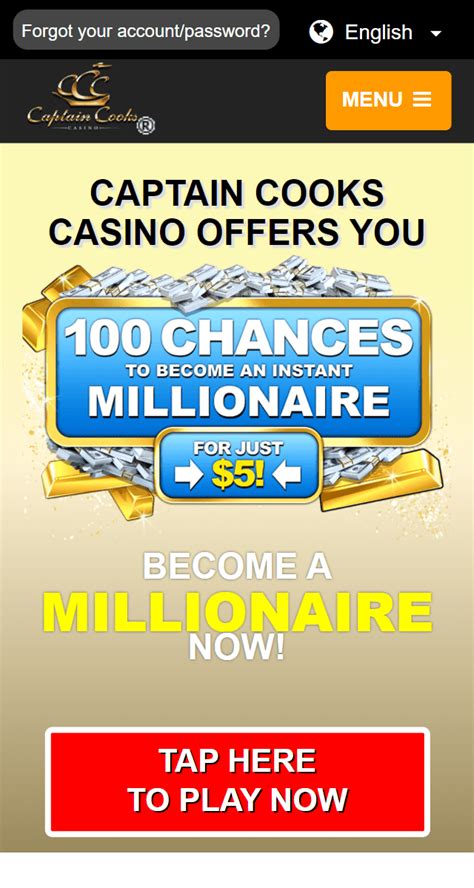 captain cooks casino mobile